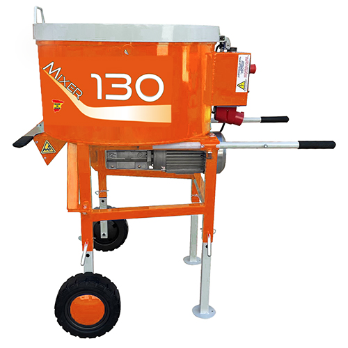 Impastatore MIXER 130 monofase con supporto regolabile  MIXER 130 monophasé sur châssis réglable