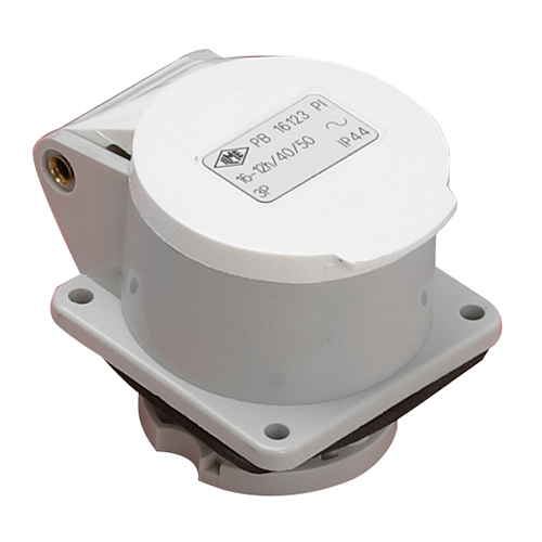 Presa inclinata 2 poli+terra 16A 12H 42V  inclinée 2 pôles + terre 16A / 42V