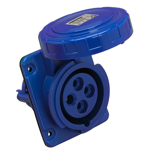 Presa inclinata 3poli+terra 16A GW 62228 blu  femelle 3 pôles + terre 16A