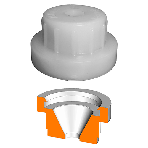 Conical Ø10 mm nozzle 80 Shore  mm conique 80 Shore