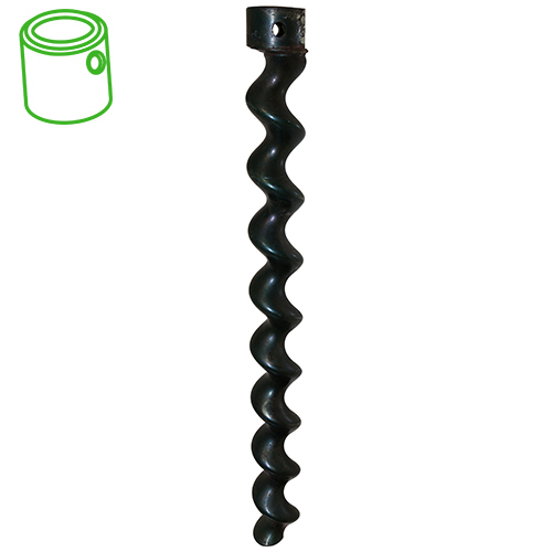Rotore MIXER VIPER SX lungo testa con foro  VIPER SX long tête percée