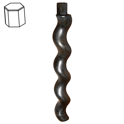 Rotore MIXER 2L8 SX testa esagonale  2L8 SX tête hexagonale