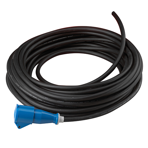 Cavo elettrico 20ML neoprene 3×4 con presa 16A -230V  20 ML néoprène 3×4 - 2 pôles + terre avec prise femelle 16A - 2