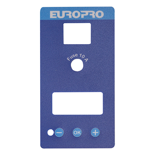 Frontale pannello di controllo EUROSPRAY S Mini, S & L  commande EUROSPRAY S Mini, S & L