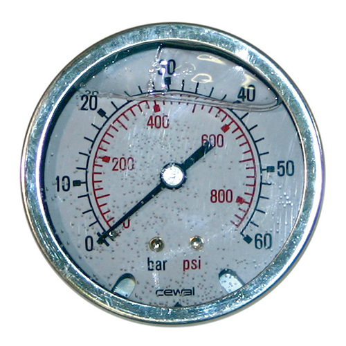 Axial manometer 1/4